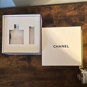 CHANEL White Box with Black Logo